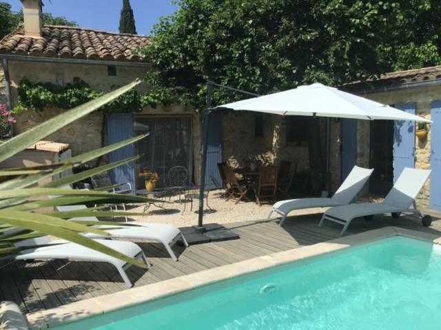 Maison De Plain Pied Pour 4 Pers Piscine Lussan Lussan  外观 照片
