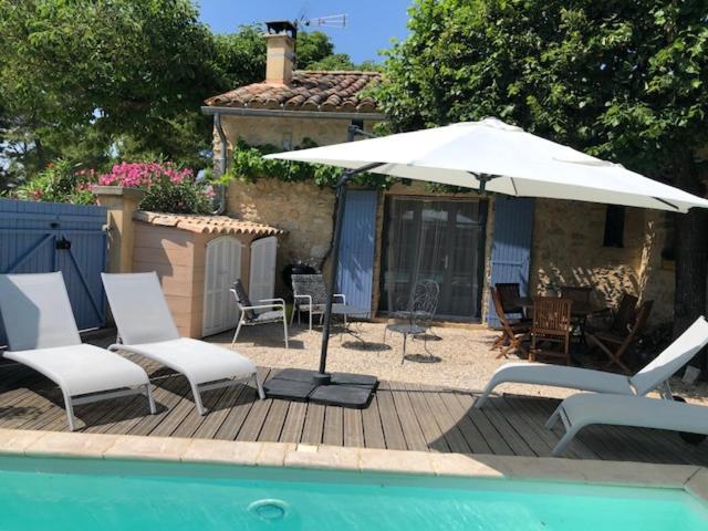 Maison De Plain Pied Pour 4 Pers Piscine Lussan Lussan  外观 照片